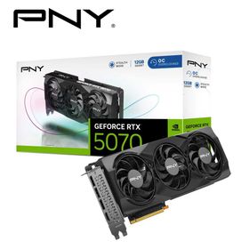 PNY｜ピーエヌワイ PNY GeFORCE RTX 5070 12GB Overclocked TripleFan / PCI Express 5.0 グラフィックスボード（ブラック） VCG507012TFXPB1-O