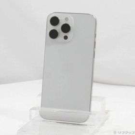 〔中古〕Apple(アップル) iPhone15 Pro Max 256GB ホワイトチタニウム MU6Q3J／A SIMフリー〔377-ud〕