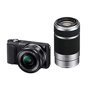 【中古】【非常に良い】SONY ミラーレス一眼 NEX-3N ダブルズームレンズキット E PZ 16-50mm F3.5-5.6 OSS ＋ E 55-210mm F4.5-6.3 OSS付属 ブラック NEX-3NY B khxv5rg