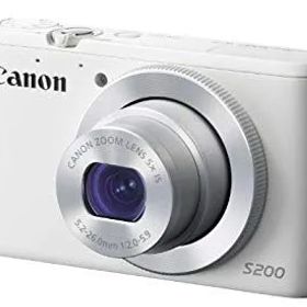 【中古】Canon デジタルカメラ PowerShot S200(ホワイト) F値2.0 広角24mm 光学5倍ズーム PSS200(WH) rdzdsi3