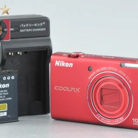 【中古】Nikon ニコン COOLPIX S6200 ブリリアントレッド コンパクトデジタルカメラ