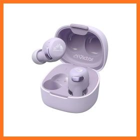 【新品】 JVCケンウッド Victor HA-A30T2-V ワイヤレスイヤホン Bluetooth Ver.5.3 ノイズキャンセリング アプリ対応 マルチポイント 合計27時間再生 マイク付き 小型 軽量 外音取り込み 防水 パープル