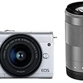 【中古】【非常に良い】Canon ミラーレス一眼カメラ EOS M200 ダブルズームキット ホワイト EOSM200WH-WZK
