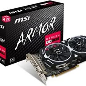 【中古】MSI Radeon RX 580 ARMOR 8G OC グラフィックスボード VD6879