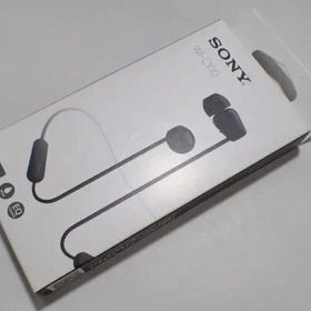 ソニー ワイヤレスイヤホン WI-C100 BZ 防滴 ブラック DSEE搭載