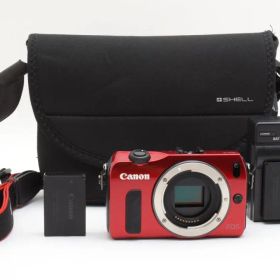 超美品 キヤノン EOS M ミラーレスデジタルカメラボディ レッド Canon