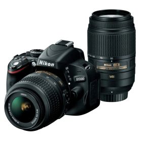 Nikon デジタル一眼レフカメラ D5100 ダブルズームキット D5100WZ(中古品)