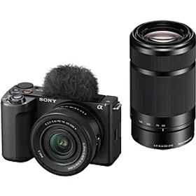SONY(ソニー) VLOGCAM ZV-E10 II ダブルズームレンズキット ミラーレス一眼カメラ ブラック ZV-E10M2X ［ズームレンズ+ズームレンズ］ ZVE10M2XBQ [振込不可] [代引不可]