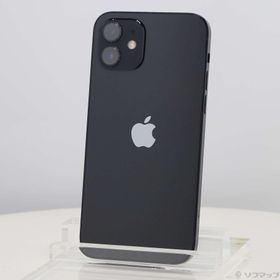(中古)Apple iPhone12 64GB ブラック MGHN3J/A SIMフリー(377-ud)