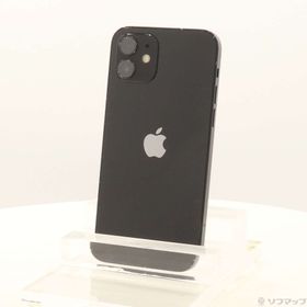 (中古)Apple iPhone12 64GB ブラック MGHN3J/A SIMフリー(348-ud)