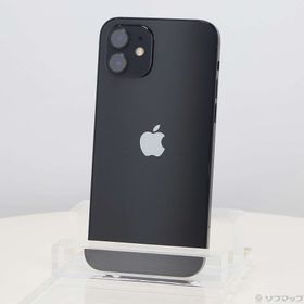 (中古)Apple iPhone12 64GB ブラック MGHN3J/A SIMフリー(344-ud)