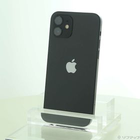 (中古)Apple iPhone12 64GB ブラック MGHN3J/A SIMフリー(377-ud)