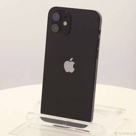 (中古)Apple iPhone12 64GB ブラック MGHN3J/A SIMフリー(352-ud)