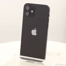 (中古)Apple iPhone12 64GB ブラック MGHN3J/A SIMフリー(269-ud)