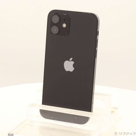(中古)Apple iPhone12 64GB ブラック MGHN3J/A SIMフリー(348-ud)