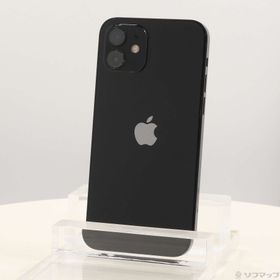 (中古)Apple iPhone12 64GB ブラック MGHN3J/A SIMフリー(276-ud)