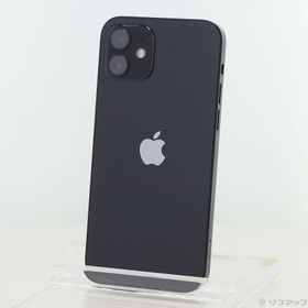 (中古)Apple iPhone12 64GB ブラック MGHN3J/A SIMフリー(251-ud)