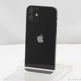 (中古)Apple iPhone12 64GB ブラック MGHN3J/A SIMフリー(348-ud)