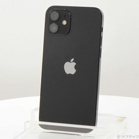 (中古)Apple iPhone12 64GB ブラック MGHN3J/A SIMフリー(352-ud)