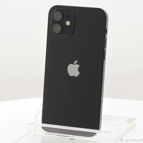 (中古)Apple iPhone12 64GB ブラック MGHN3J/A SIMフリー(258-ud)