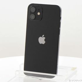 (中古)Apple iPhone12 64GB ブラック MGHN3J/A SIMフリー(258-ud)