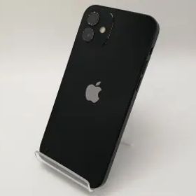 【中古】Apple docomo 【SIMロック解除済み】 iPhone 12 64GB ブラック MGHN3J/A【三宮センター】保証期間１ヶ月【ランクB】
