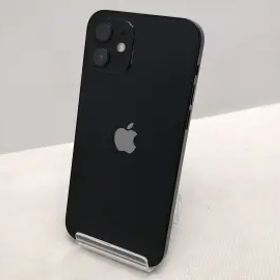 【中古】Apple au 【SIMロック解除済み】 iPhone 12 64GB ブラック MGHN3J/A【仙台駅東口】保証期間１ヶ月【ランクC】