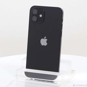 (中古)Apple iPhone12 64GB ブラック MGHN3J/A SIMフリー(349-ud)