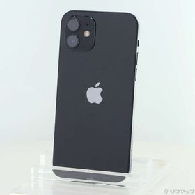(中古)Apple iPhone12 64GB ブラック MGHN3J/A SIMフリー(262-ud)
