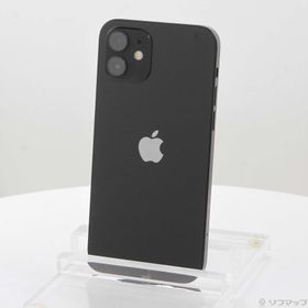 (中古)Apple iPhone12 64GB ブラック MGHN3J/A SIMフリー(269-ud)