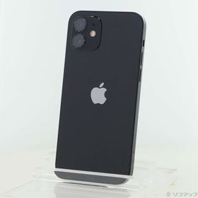 (中古)Apple iPhone12 64GB ブラック MGHN3J/A SIMフリー(377-ud)