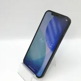【中古】Apple docomo 【SIMロック解除済み】 iPhone 12 64GB ブラック MGHN3J/A【京都】保証期間１ヶ月【ランクB】
