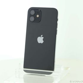 (中古)Apple iPhone12 64GB ブラック MGHN3J/A SIMフリー(258-ud)