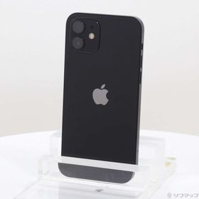 (中古)Apple iPhone12 64GB ブラック MGHN3J/A SIMフリー(371-ud)