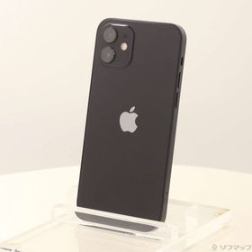 (中古)Apple iPhone12 64GB ブラック MGHN3J/A SIMフリー(348-ud)