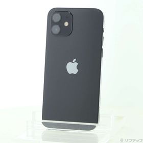 (中古)Apple iPhone12 64GB ブラック MGHN3J/A SIMフリー(258-ud)
