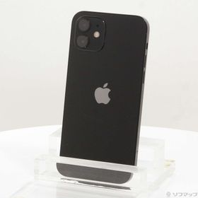 (中古)Apple iPhone12 64GB ブラック MGHN3J/A SIMフリー(295-ud)
