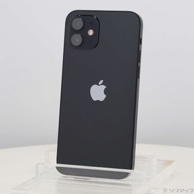 (中古)Apple iPhone12 64GB ブラック MGHN3J/A SIMフリー(297-ud)