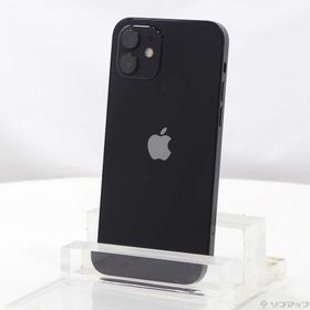 (中古)Apple iPhone12 64GB ブラック MGHN3J/A SIMフリー(371-ud)