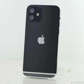 (中古)Apple iPhone12 64GB ブラック MGHN3J/A SIMフリー(276-ud)