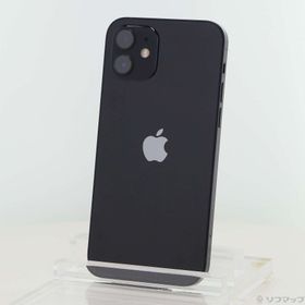 (中古)Apple iPhone12 64GB ブラック MGHN3J/A SIMフリー(371-ud)