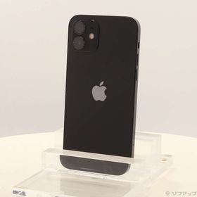 (中古)Apple iPhone12 64GB ブラック MGHN3J/A SIMフリー(258-ud)