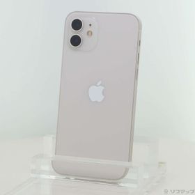 (中古)Apple iPhone12 64GB ホワイト MGHP3J/A SIMフリー(198-ud)