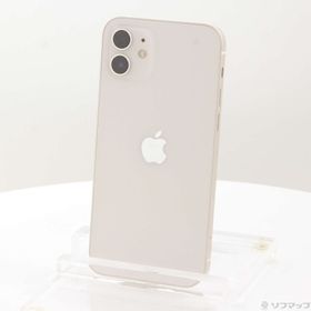 (中古)Apple iPhone12 64GB ホワイト MGHP3J/A SIMフリー(269-ud)