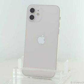 (中古)Apple iPhone12 64GB ホワイト MGHP3J/A SIMフリー(198-ud)