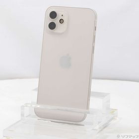 (中古)Apple iPhone12 64GB ホワイト MGHP3J/A SIMフリー(368-ud)