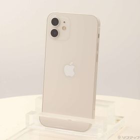 (中古)Apple iPhone12 64GB ホワイト MGHP3J/A SIMフリー(196-ud)