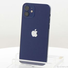 (中古)Apple iPhone12 64GB ブルー MGHR3J/A SIMフリー(258-ud)
