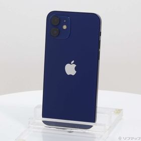 (中古)Apple iPhone12 64GB ブルー MGHR3J/A SIMフリー(368-ud)