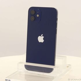 (中古)Apple iPhone12 64GB ブルー MGHR3J/A SIMフリー(258-ud)